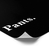 Ein Wort minimalistisches Design Poster (Ecke)