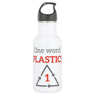 Ein Wort: Plastik Edelstahlflasche