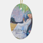 Ein Wort: Stille: Keramik Ornament (Links)