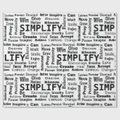 Ein Wort zum Leben durch Geschenkpapier (Flach)