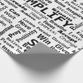 Ein Wort zum Leben durch Geschenkpapier (Ecke)