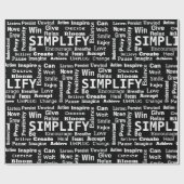 Ein Wort zum Leben durch Geschenkpapier (Flach)