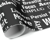 Ein Wort zum Leben durch Geschenkpapier (Rolleneckpunkt)