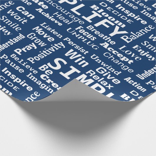 Ein Wort zum Leben durch Geschenkpapier (Ecke)