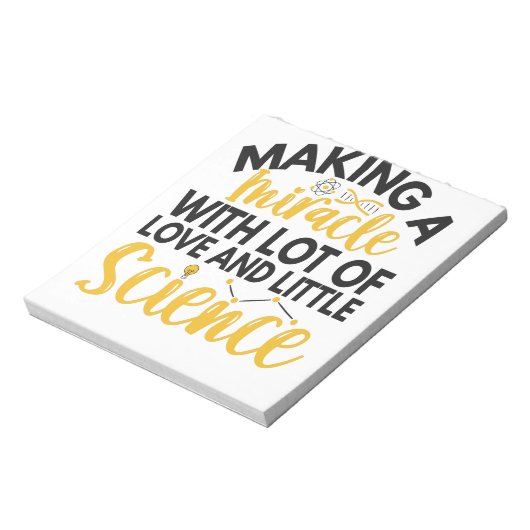 Ein Wunder für Liebe und Wissenschaft Notizblock (Rotiert)