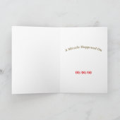 Ein Wunder geschah am CUSTOM DATE OM Coin Karte (Innenseite)