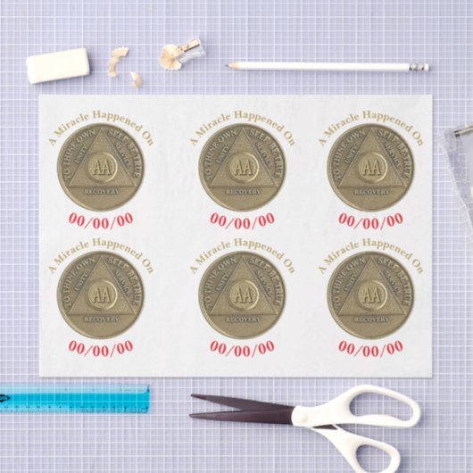 Ein Wunder geschah am CUSTOM-DATUM, nüchtern OM au Seidenpapier (Handwerk)