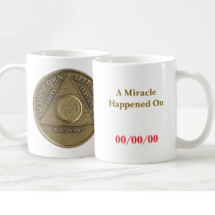 Ein Wunder geschah am CUSTOM-DATUM nüchterne OM-Mü Kaffeetasse