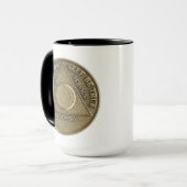 Ein Wunder geschah hier am CUSTOM DATE OM Coin Tasse (Vorderseite Links)