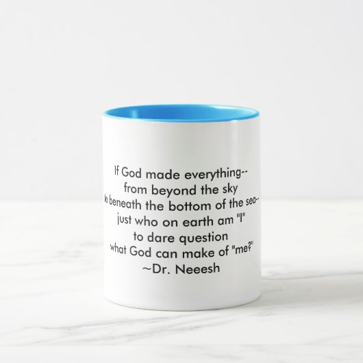 Ein Wunder: Ich bin gedemütigt - Tasse (Zentrum)