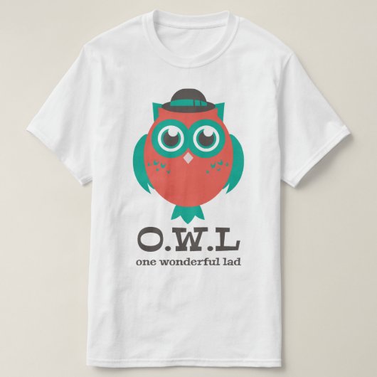 Ein wunderbarer Lad Owl-T - Shirt (Design vorne)