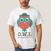 Ein wunderbarer Lad Owl-T - Shirt (Vorderseite)