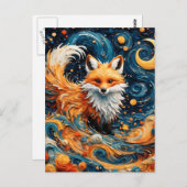 Ein wunderbarer Rotfuchs in der Galaxie Postkarte (Vorne/Hinten)