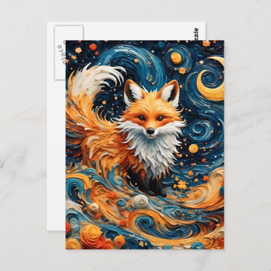 Ein wunderbarer Rotfuchs in der Galaxie Postkarte (Vorne/Hinten)