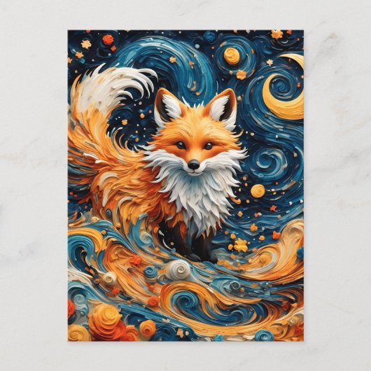 Ein wunderbarer Rotfuchs in der Galaxie Postkarte (Vorderseite)