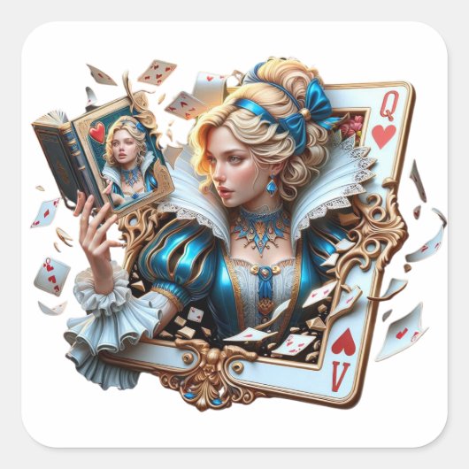 Ein wunderbarer Story-Aufkleber Quadratischer Aufkleber (Vorderseite)