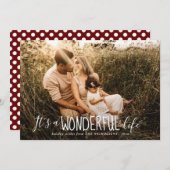 Ein wunderbares Leben | Whimsikum | Foto Feiertagskarte (Vorne/Hinten)