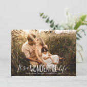 Ein wunderbares Leben | Whimsikum | Foto Feiertagskarte (Stehend Vorderseite)