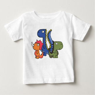 Ein wunderlicher Dinosaurierfreund, niedlich und Baby T-shirt