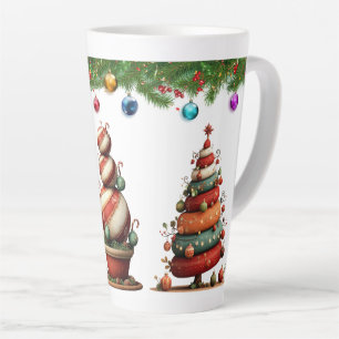 Ein wunderlicher Weihnachts-Topiary-Baum Milchtasse