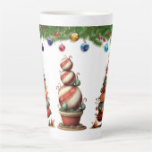 Ein wunderlicher Weihnachts-Topiary-Baum Milchtasse (Vorderseite)