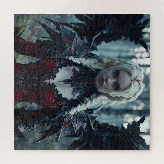 Ein wunderschöner gotischer Engel Puzzle (Horizontal)