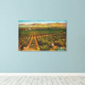 Ein wunderschöner Orange GroveState Leinwanddruck (Insitu (Holzboden))