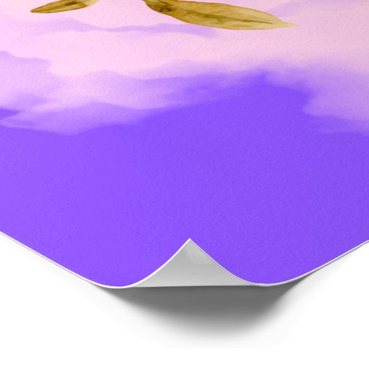 Ein wunderschöner Poster-Blume-Stil Poster (Ecke)