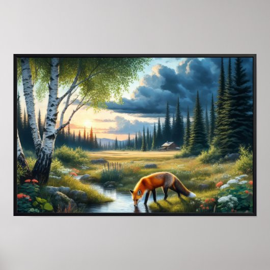 Ein wunderschöner Roter Fuchs Poster (Vorne)