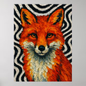 Ein wunderschöner roter Fuchs Poster (Vorne)