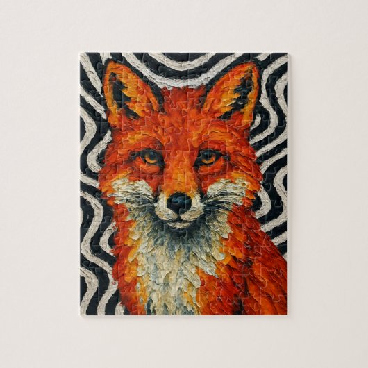 Ein wunderschöner roter Fuchs  Puzzle (Vertikal)