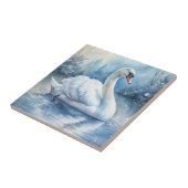 Ein wunderschöner Schwan Fliese (Seite)