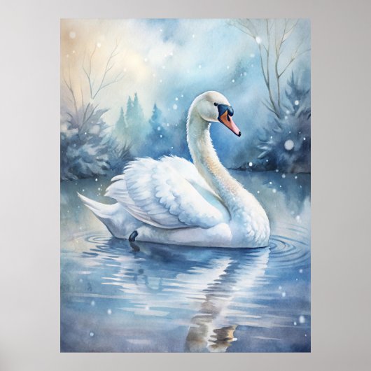 Ein wunderschöner Schwan Poster (Vorne)