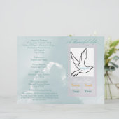 Ein wunderschöner Single für das Beerdigungsprogra (Stehend Vorderseite)