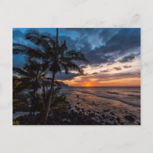 Ein wunderschöner Sonnenuntergang Postkarte