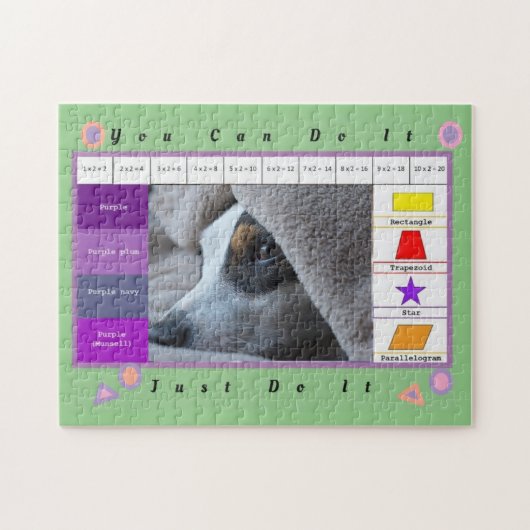 Ein wunderschöner, sonniger Hund mit Erziehung Puzzle (Horizontal)