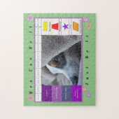 Ein wunderschöner, sonniger Hund mit Erziehung Puzzle (Vertikal)