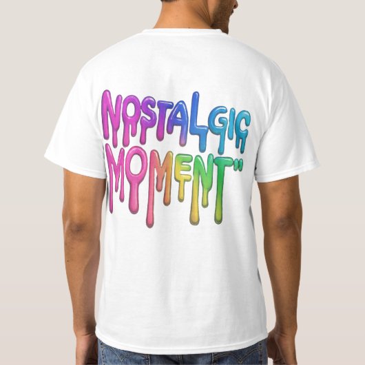 Ein wunderschöner T - Shirt für Männer mit nostalg (Rückseite)