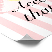 Ein wunderschöner Wardrobe! Poster (Ecke)