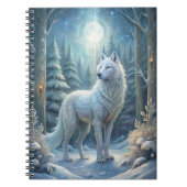 Ein wunderschöner weißer Wolf Notizblock (Vorderseite)