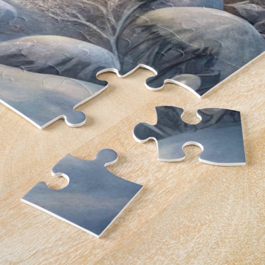 Ein wunderschöner weißer Wolf Puzzle (Seite)