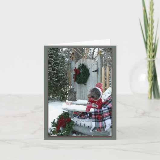 Ein wunderschöner Wintertag Karte (Vorderseite)