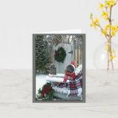 Ein wunderschöner Wintertag Karte (Gelbe Blume)
