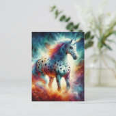Ein wunderschönes Appaloosa Unicorn Postkarte (Stehend Vorderseite)