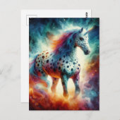 Ein wunderschönes Appaloosa Unicorn Postkarte (Vorne/Hinten)