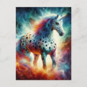 Ein wunderschönes Appaloosa Unicorn Postkarte (Vorderseite)