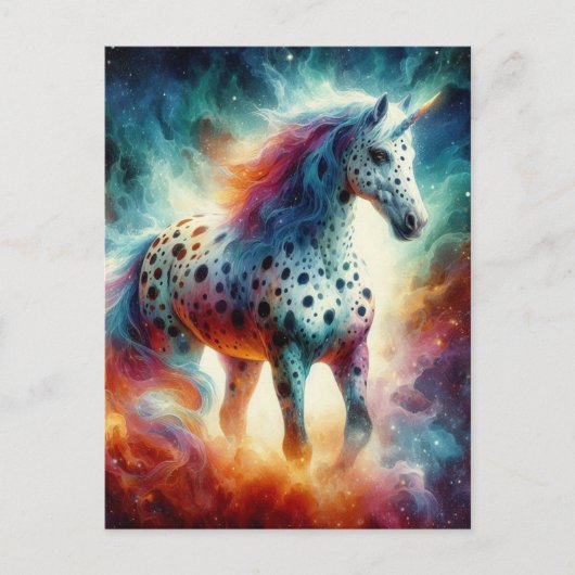 Ein wunderschönes Appaloosa Unicorn Postkarte (Vorderseite)