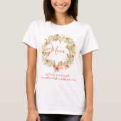 Ein wunderschönes Blumenkranz der Mama T-Shirt (Vorderseite)