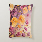 Ein wunderschönes Feld von farbenfrohen Pflaumen. Dekokissen (Rückseite(Vertikal))