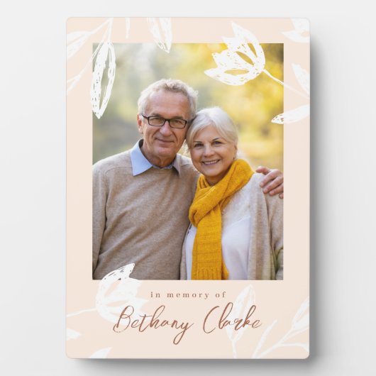 Ein wunderschönes Leben, natürliche Töne und blume Fotoplatte (Vorderseite)